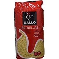Los mejores  - Pastas Gallo - Estrellas Paquete 500 g - - Pack de 6